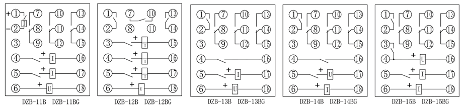 DZB-11B接線(xiàn)圖