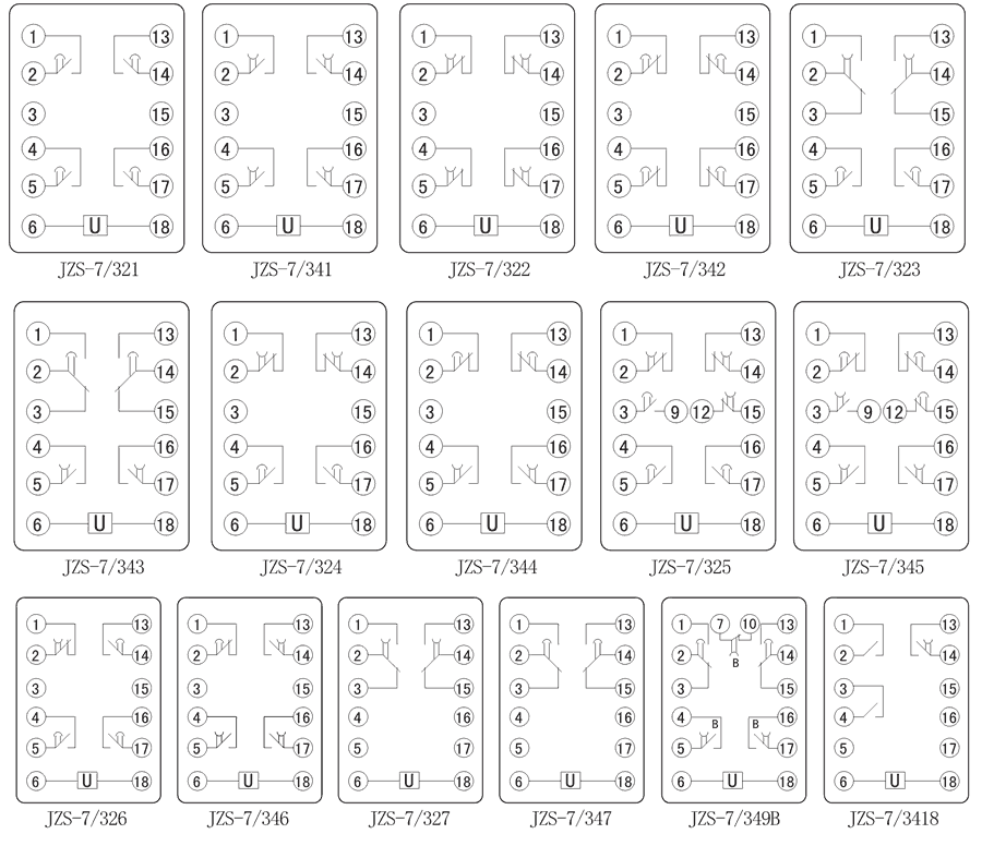 JZS-7/342內(nèi)部接線圖